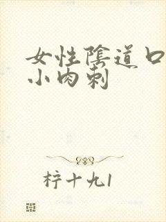 女性阴道口处有小肉刺