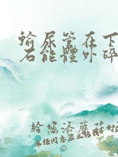 输尿管在下段结石能体外碎石吗