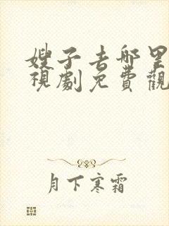 嫂子去哪里了电视剧免费观看全集