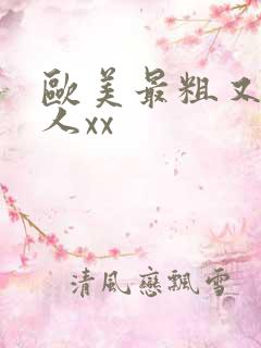 欧美最粗又大黑人xx