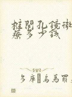 椎间孔镜微创治疗多少钱