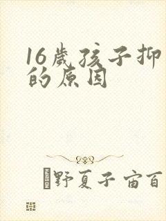 16岁孩子抑郁的原因