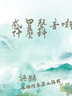 感冒声音嘶哑挂什么科