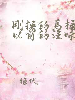 刚换的马桶反味以前的没味