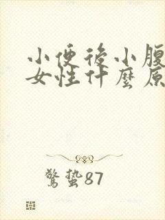 小便后小腹坠痛女性什么原因