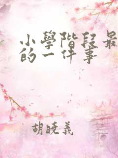 小学阶段最难忘的一件事