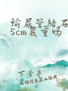 输尿管结石0.5cm严重吗