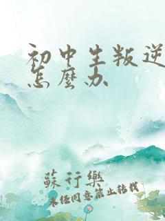 初中生叛逆厌学怎么办