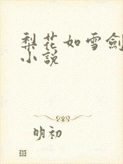 梨花如雪剑如龙小说