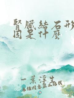 肾脏结石形成原因是什么