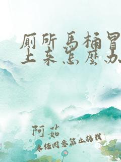 厕所马桶冒臭气上来怎么办