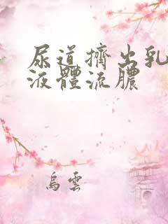 尿道挤出乳白色液体流脓