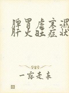 脾胃虚寒湿气重肝火旺症状