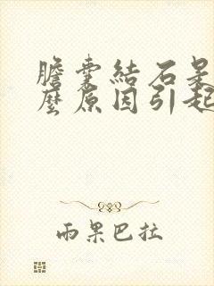 胆囊结石是由什么原因引起的