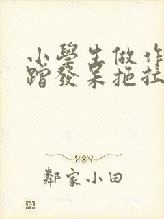 小学生做作业磨蹭发呆拖拉怎么办