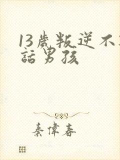 13岁叛逆不听话男孩