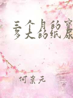 三个月的宝宝穿多大的纸尿裤