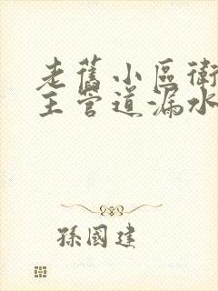 老旧小区卫生间主管道漏水谁负责