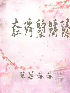 大便的时候感觉肛门裂开然后流血