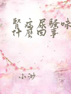 肾病尿骚味重是什么回事