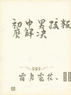 初中男孩叛逆怎么解决