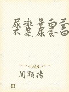 尿微量白蛋白是不是尿蛋白