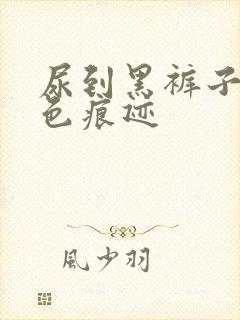 尿到黑裤子有白色痕迹