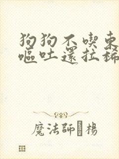 狗狗不吃东西还呕吐还拉稀没精神怎么办