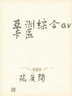 亚洲综合av不卡区