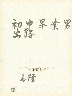 初中毕业男生的出路