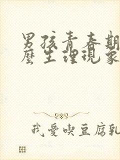 男孩青春期有什么生理现象