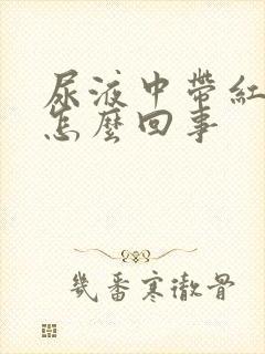 尿液中带红色是怎么回事