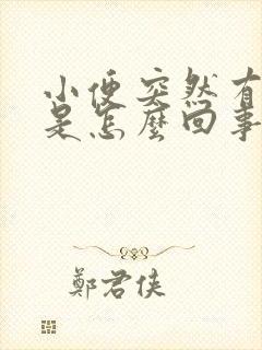 小便突然有泡沫是怎么回事