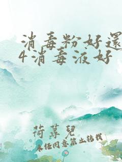 消毒粉好还是84消毒液好