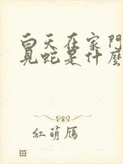 白天在家门口看见蛇是什么兆头