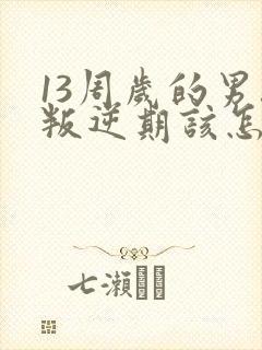 13周岁的男孩叛逆期该怎么办