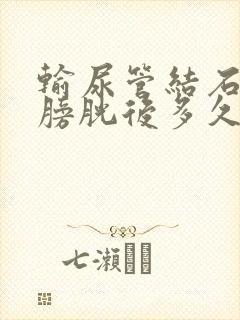 输尿管结石落入膀胱后多久可以排出