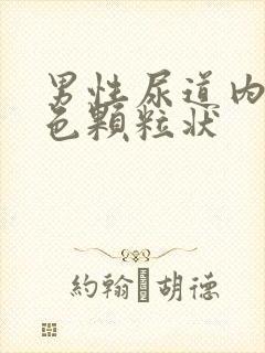 男性尿道内有白色颗粒状