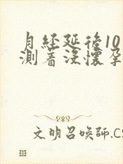 月经延后10天测着没怀孕是怎么回事