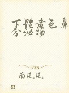 下体黄色鼻涕状分泌物