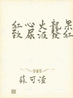 红心火龙果会导致尿液发红吗