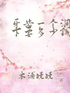 牙齿一个洞补一下要多少钱