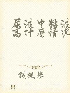 尿液中粘液丝偏高什么情况