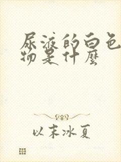 尿液的白色漂浮物是什么