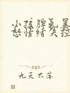 小孩脾气暴躁易怒情绪失控