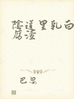 阴道里乳白色豆腐渣