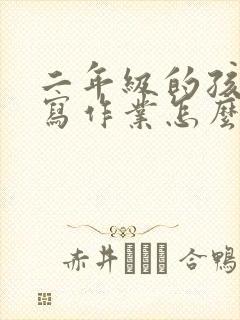 二年级的孩子不写作业怎么办