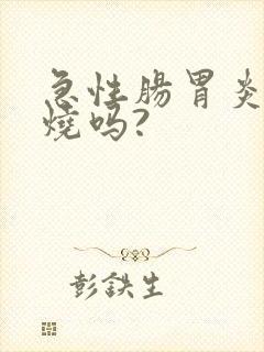 急性肠胃炎会发烧吗?