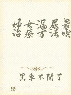 妇女漏尿最好的治疗方法吃什么药