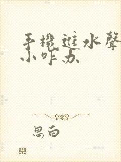 手机进水声音变小咋办